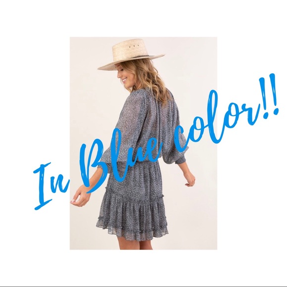 Baby Blue LOVESTITCH Dress Medium ~ worn once! - Picture 8 of 9